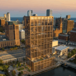La casa de madera más alta del mundo está en construcción en los Estados Unidos.