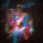 Estrella gigante: el rojo gigante hacia afuera empujó enormes nubes de gas