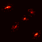 Efecto de lente gravitacional: la cruz de Einstein revela la materia oscura